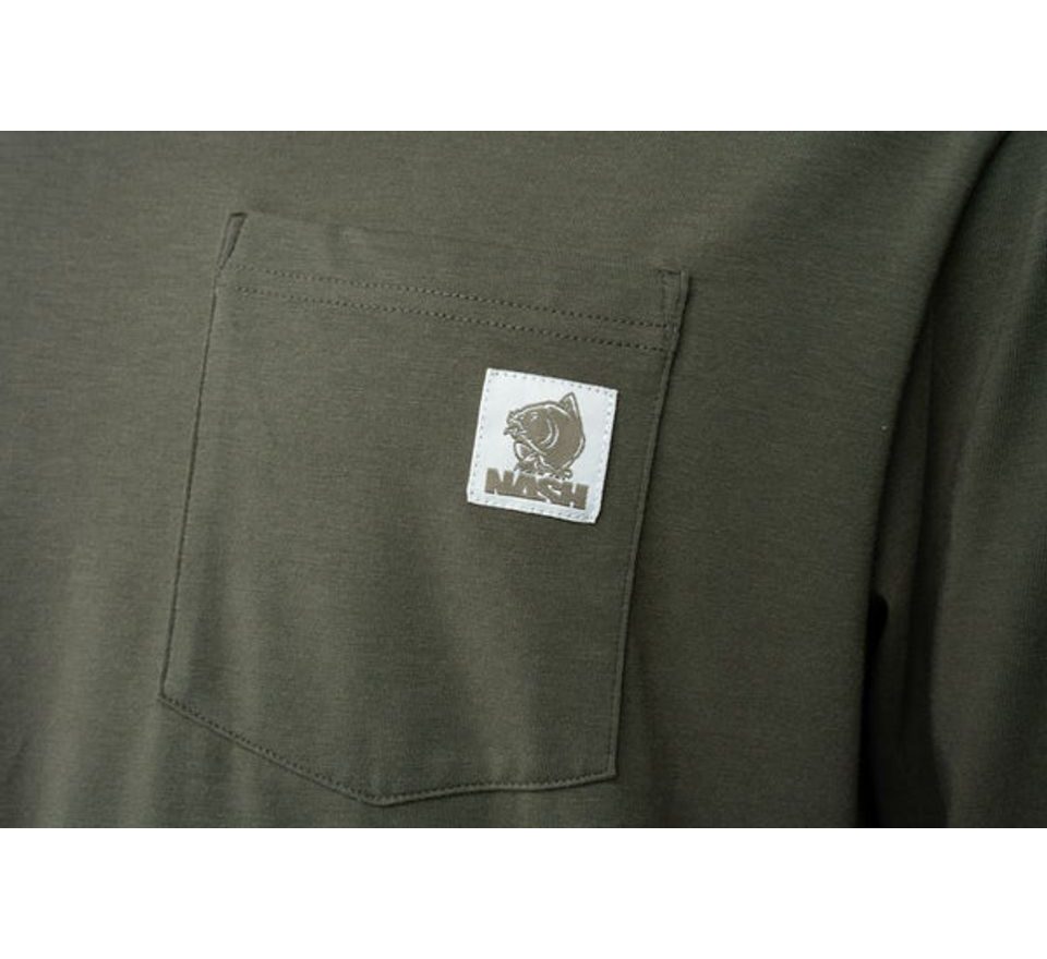 Nash Triko Make It Happen Carp Logo Long Sleeve T Shirt Green