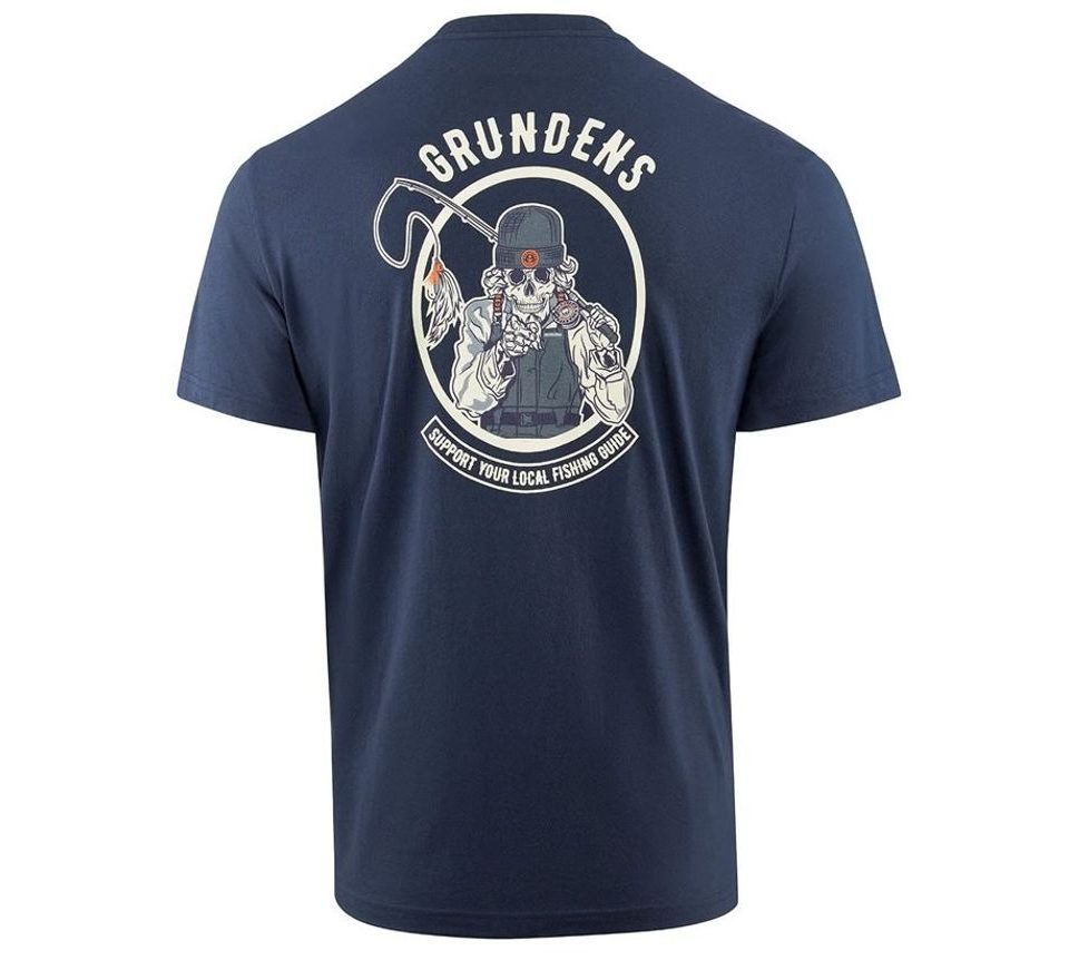 Grundéns Tričko Support Guides SS T-Shirt Tmavomodrá