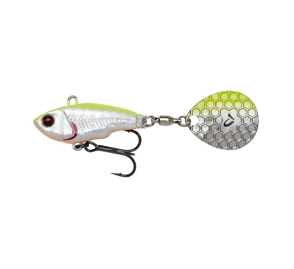 Savage Gear Wobler Fat Tail Spin Sinking Lemon Back Flash