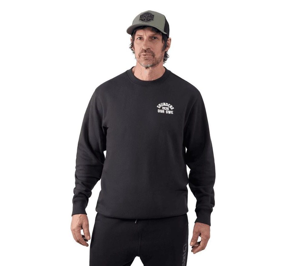 Grundéns Mikina 1926 Crew Sweatshirt Black