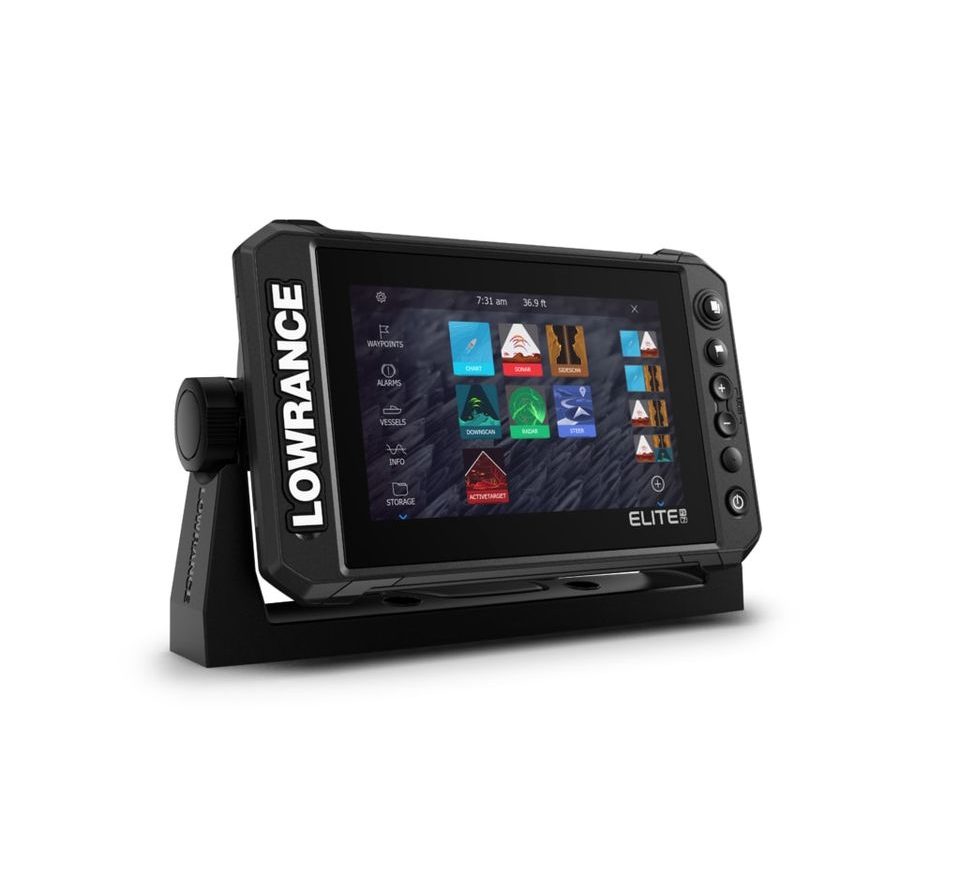 Lowrance Echolot Elite FS 7 se sondou Activeimaging 3v1 + baterie + nabíječka ZDARMA