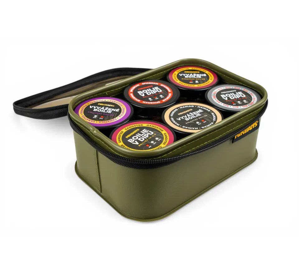 Mikbaits Pouzdro na nástrahy Bait Box + 6 kelímků
