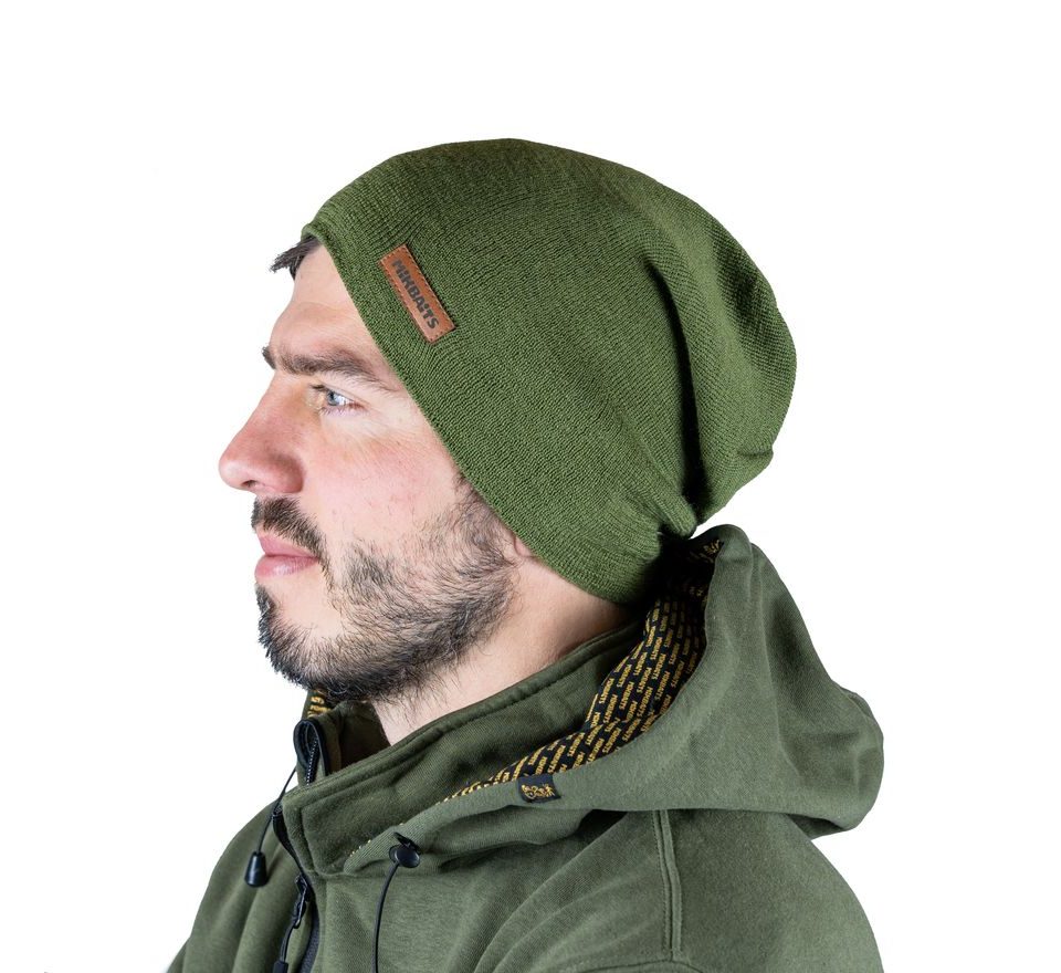 Mikbaits Čiapka zelená Merino Beanie