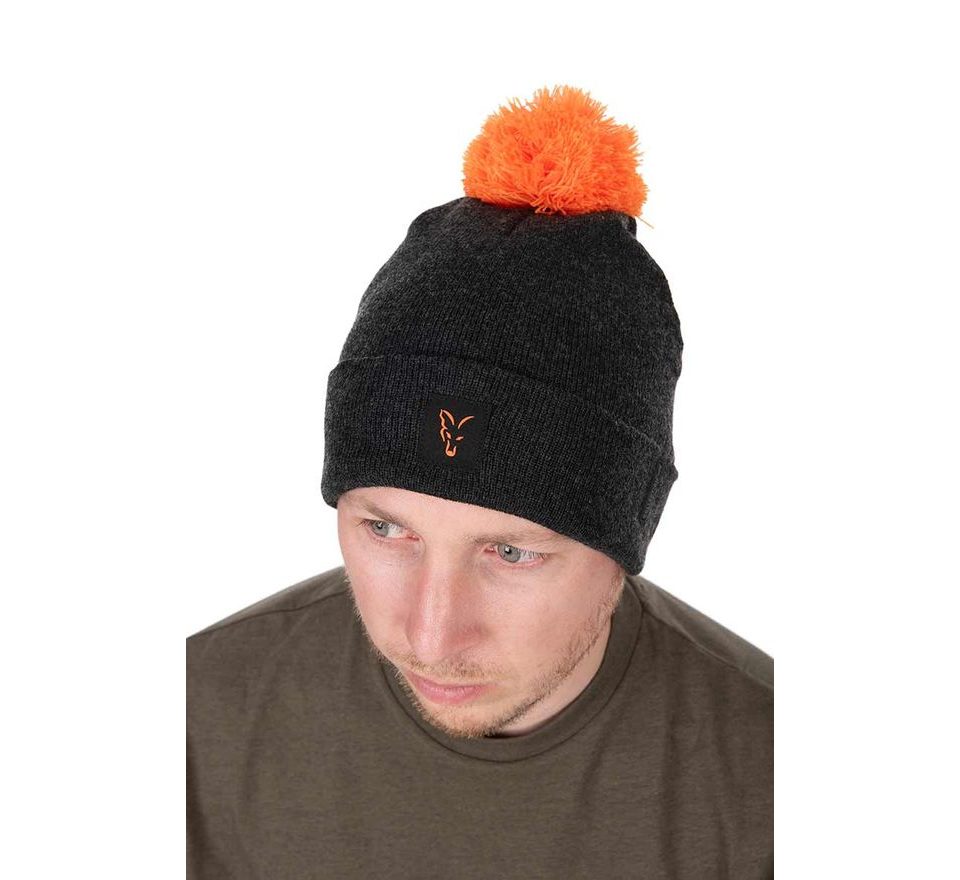 Fox Zimní čepice Collection Bobble Hat Black/Orange
