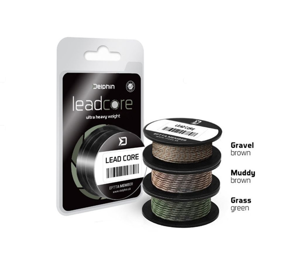 Delphin Olovená šnúra Leadcore kamufláž