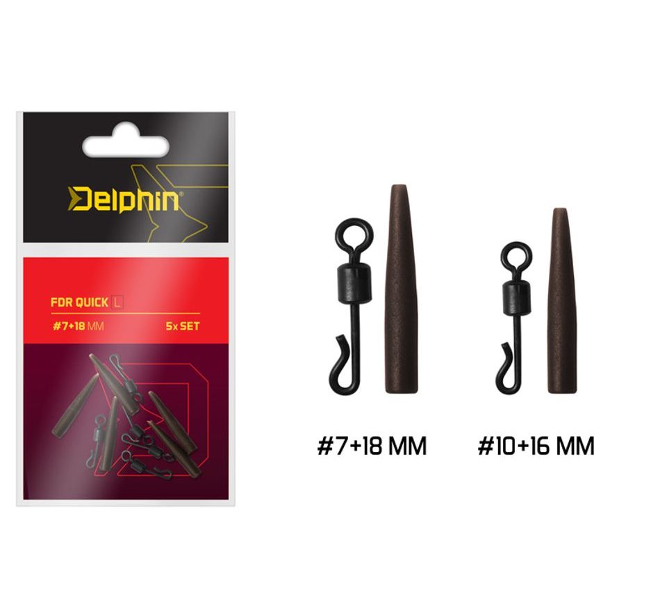 Delphin Rychlovýměnný obratlík s převlekem FDR Quick Set 5ks