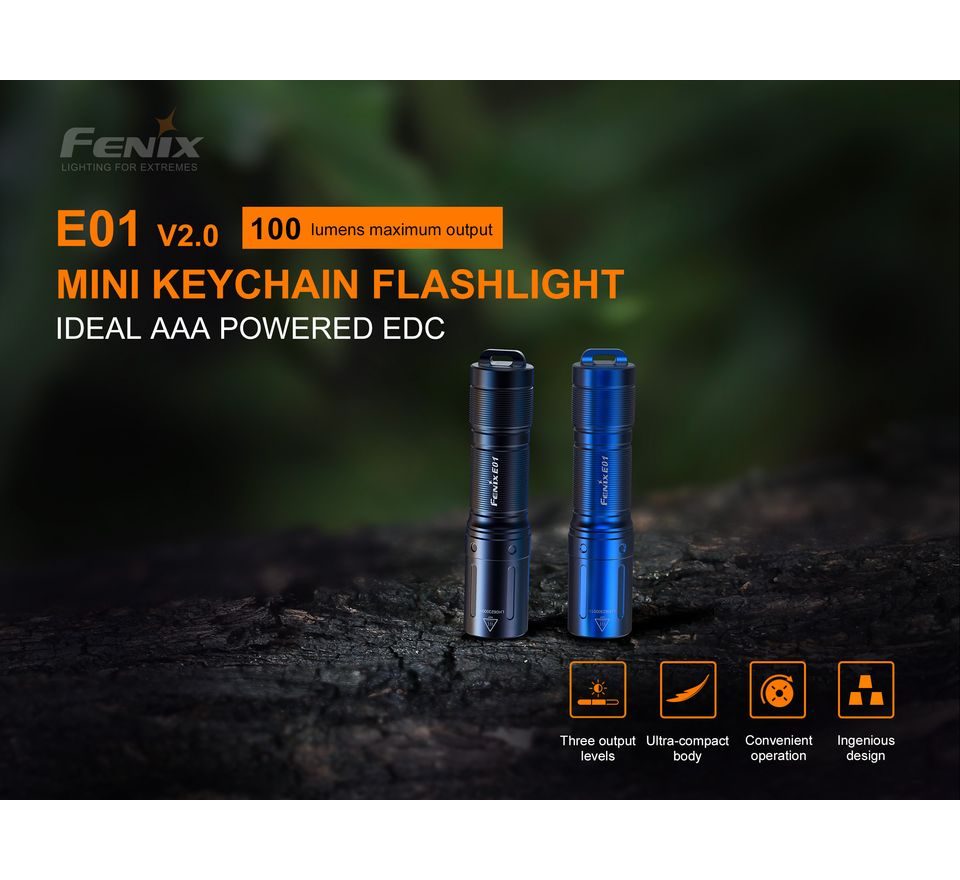 Fenix Baterka E01 V2.0 černá