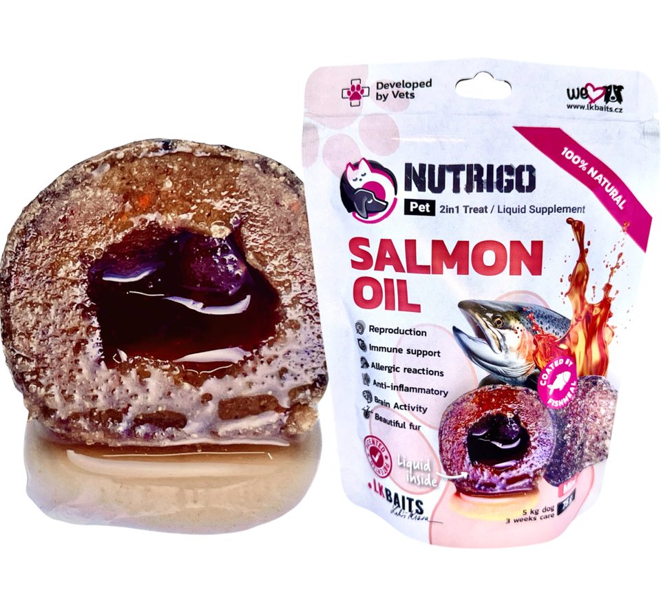 LK Baits Pet Doplněk stravy Nutrigo Dog Supplement Salmon Oil