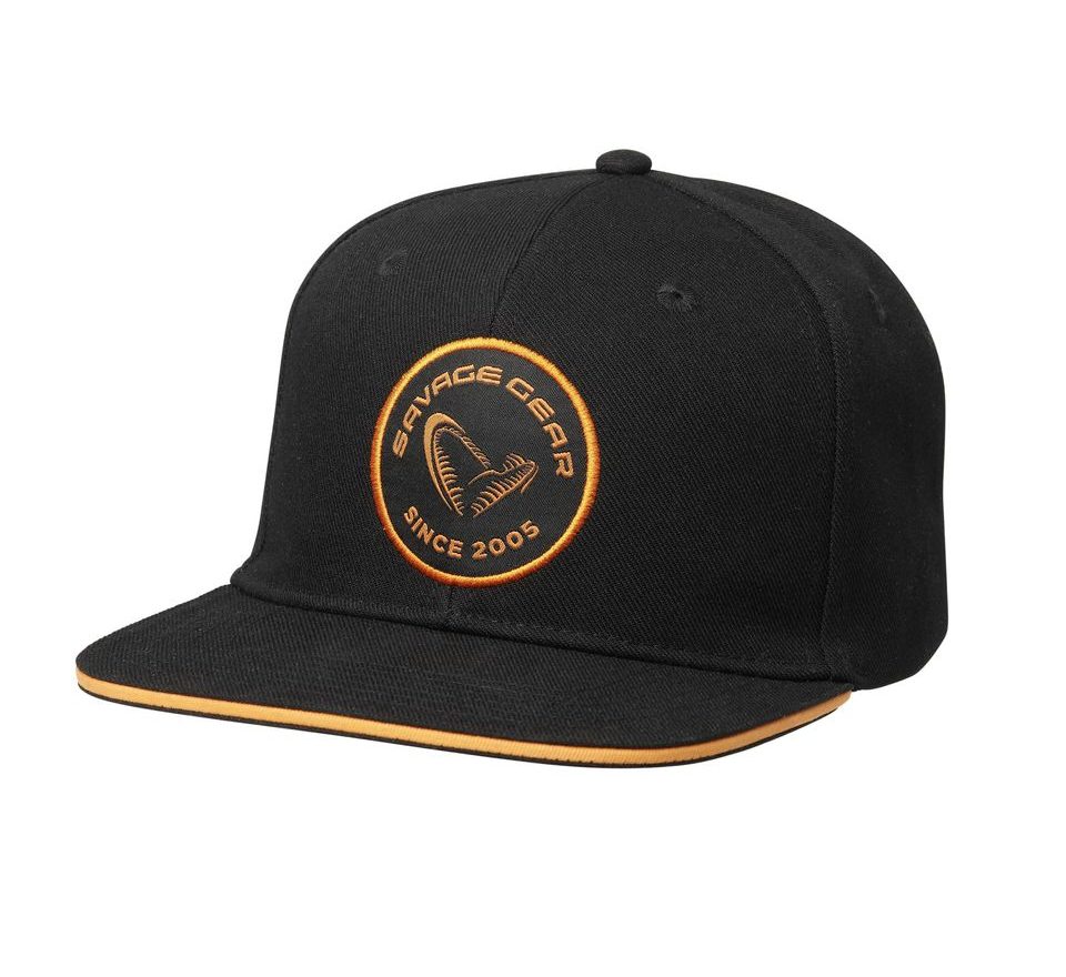 Savage Gear Šiltovka Badge Flatbill Cap Black Orange