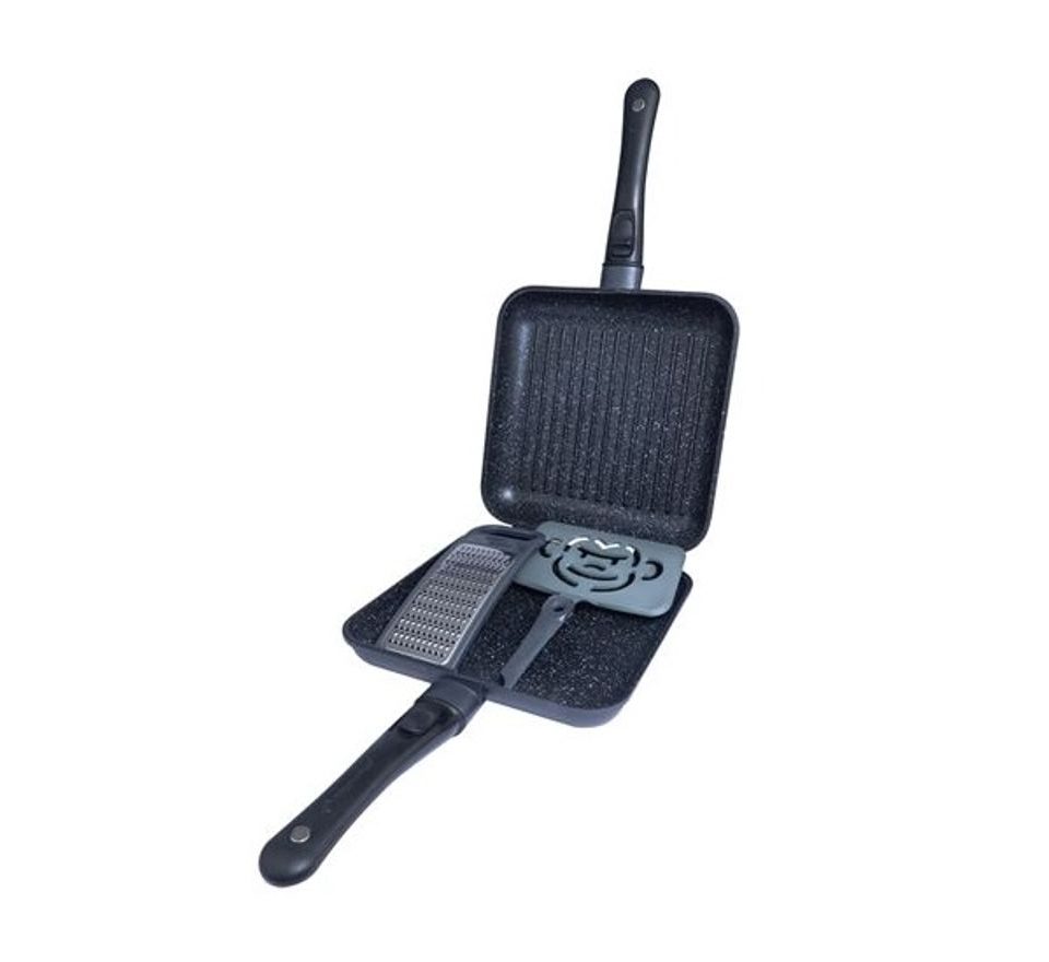 RidgeMonkey Pánev Connect Pan & Griddle XXL Granite Edition