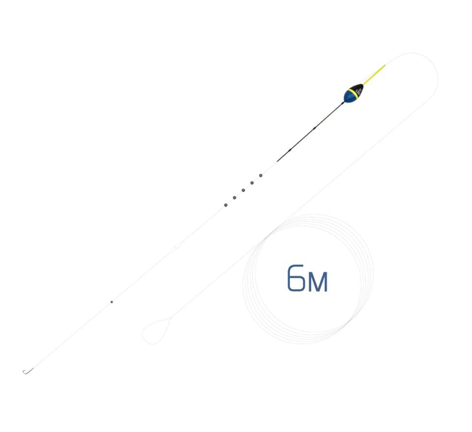 Delphin Hotová sestava se splávkem na žebříku FloatGO