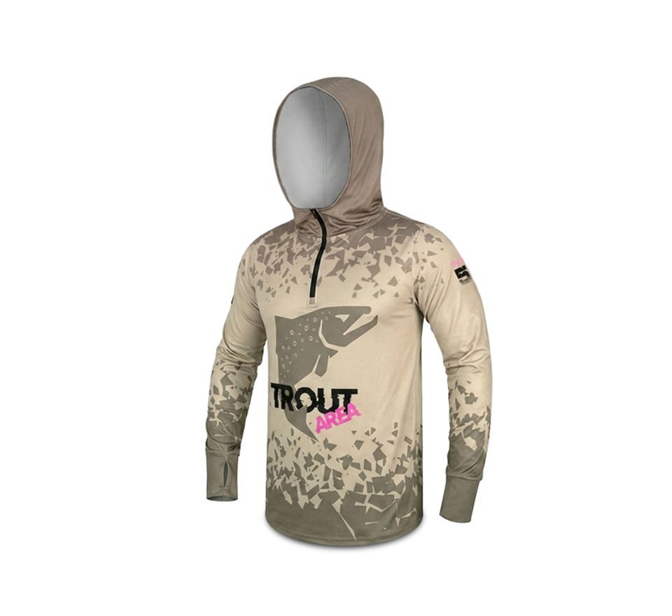 Delphin Tričko s kapucí UV Armor 50+ Trout