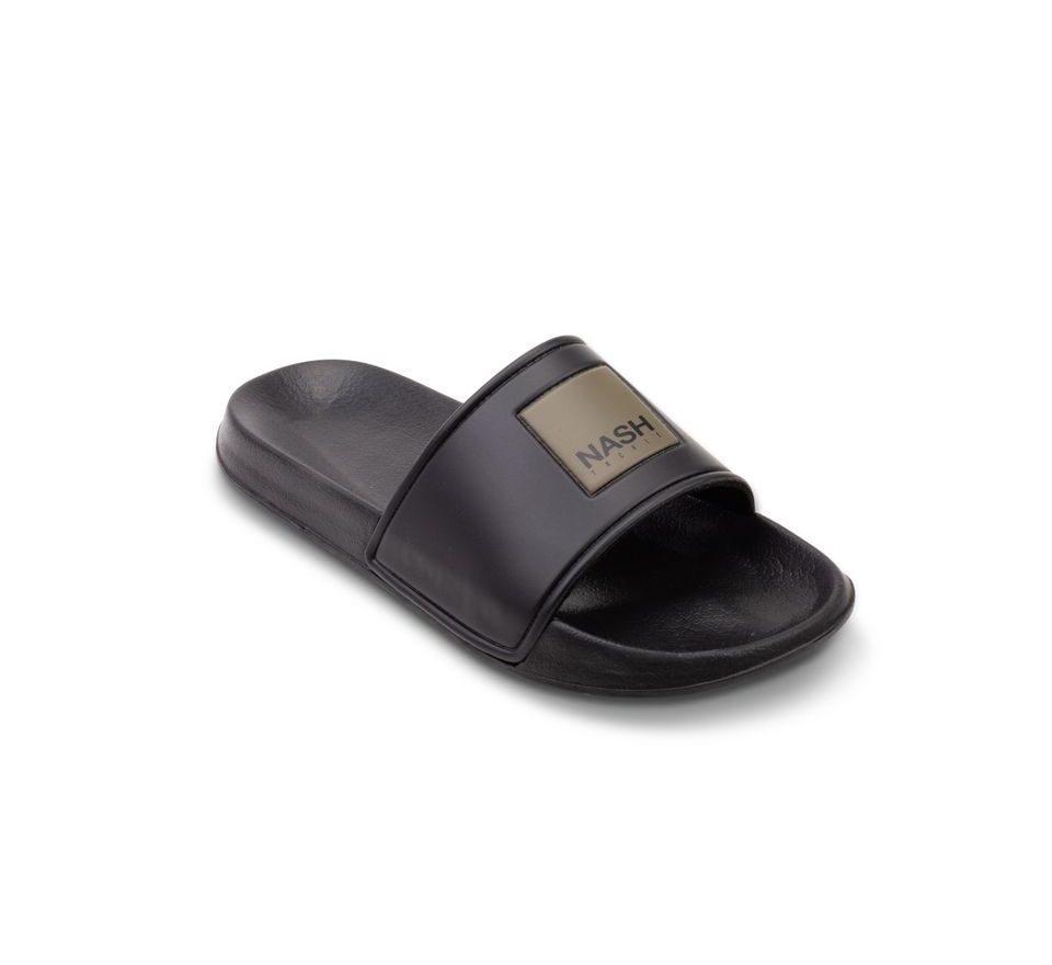 Nash Pantofle Sliders Black