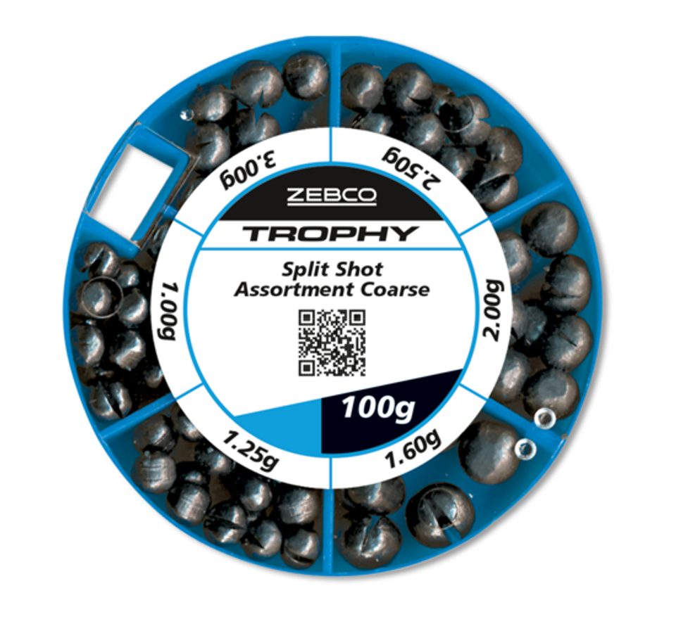 Zebco Sada bročků Trophy Split Shot Assortment Coarse 100g
