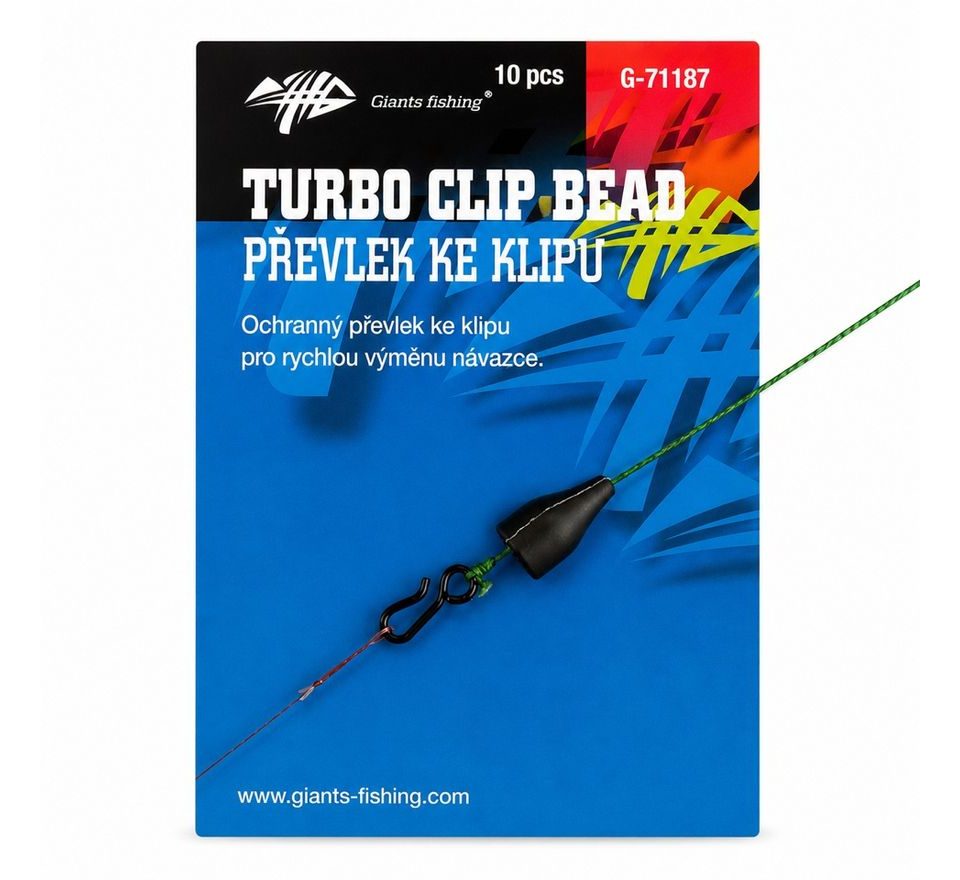 Giants fishing Rychlovýměnný klip s převlekem Turbo Beads 10ks
