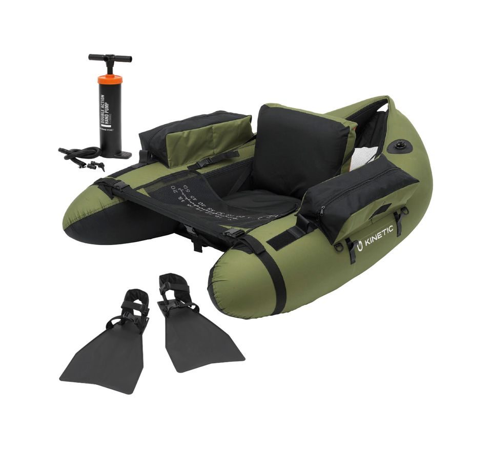 Kinetic Bellyboat Fish Hunter Float Tube Combo