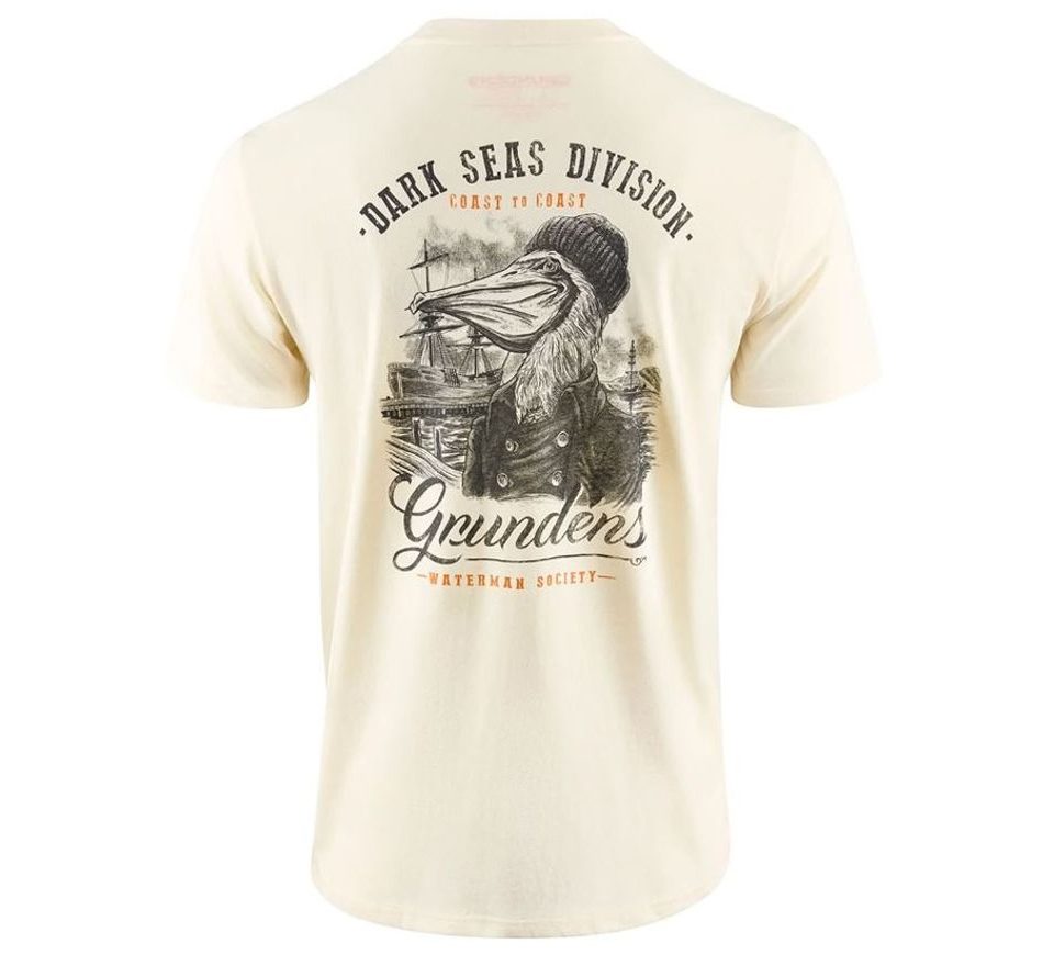 Grundéns Triko Dark Seas X Grundens Portsmith SS T-Shirt Natural
