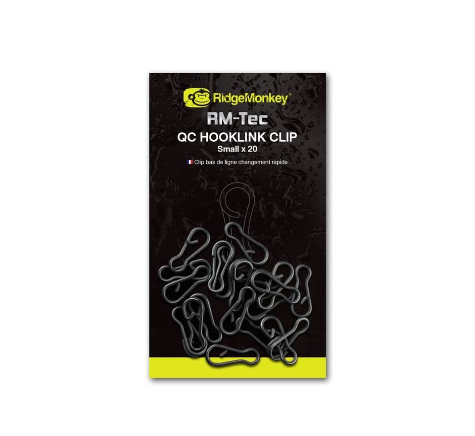 RidgeMonkey Klip RM-Tec Quick Change Hooklink Clip Small 20ks