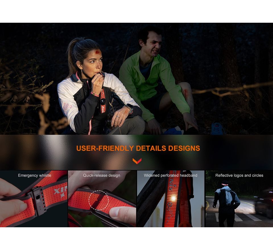 Fenix Nabíjecí čelovka HM65R-T V2.0 černá