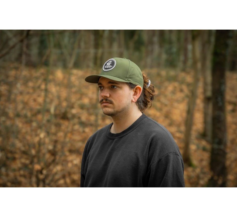 Black Cat Kšiltovka Green Flat Peak Cap
