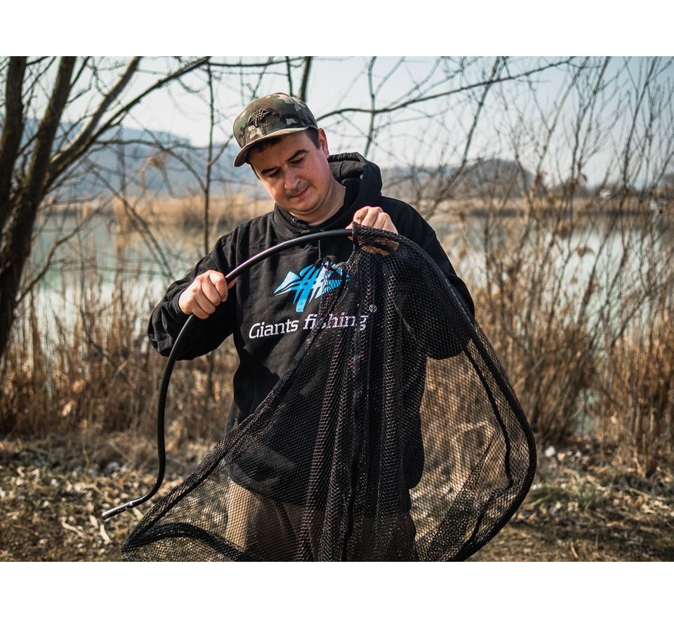 Giants fishing Náhradná sieťka na podberák Deluxe Landing Net Rubber X-Large 90x85cm