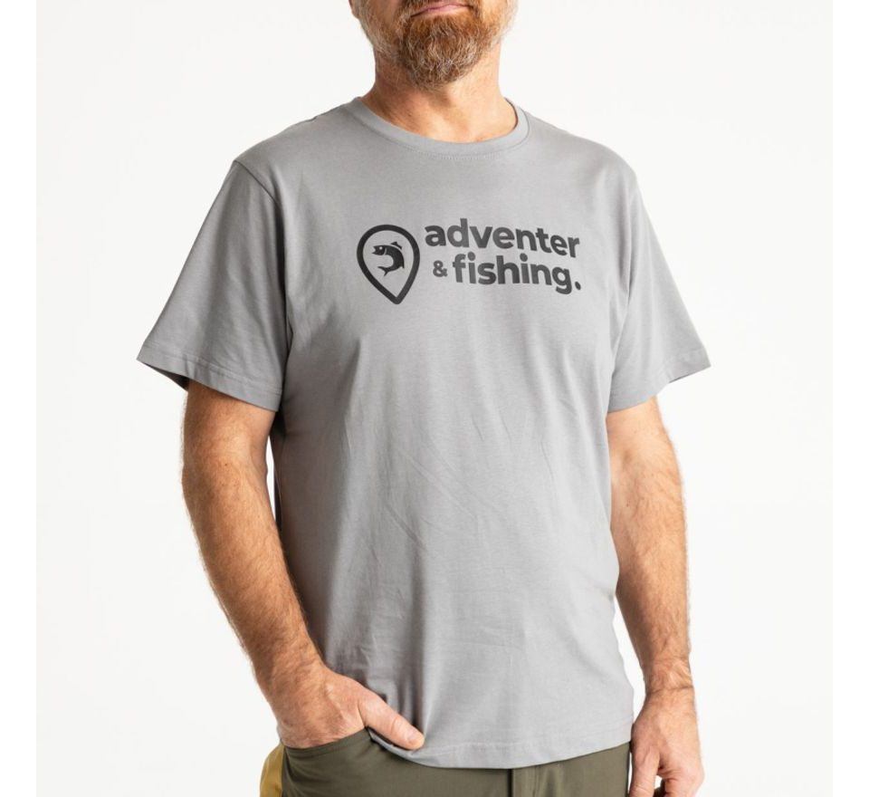 Adventer & fishing Tričko krátký rukáv Steel