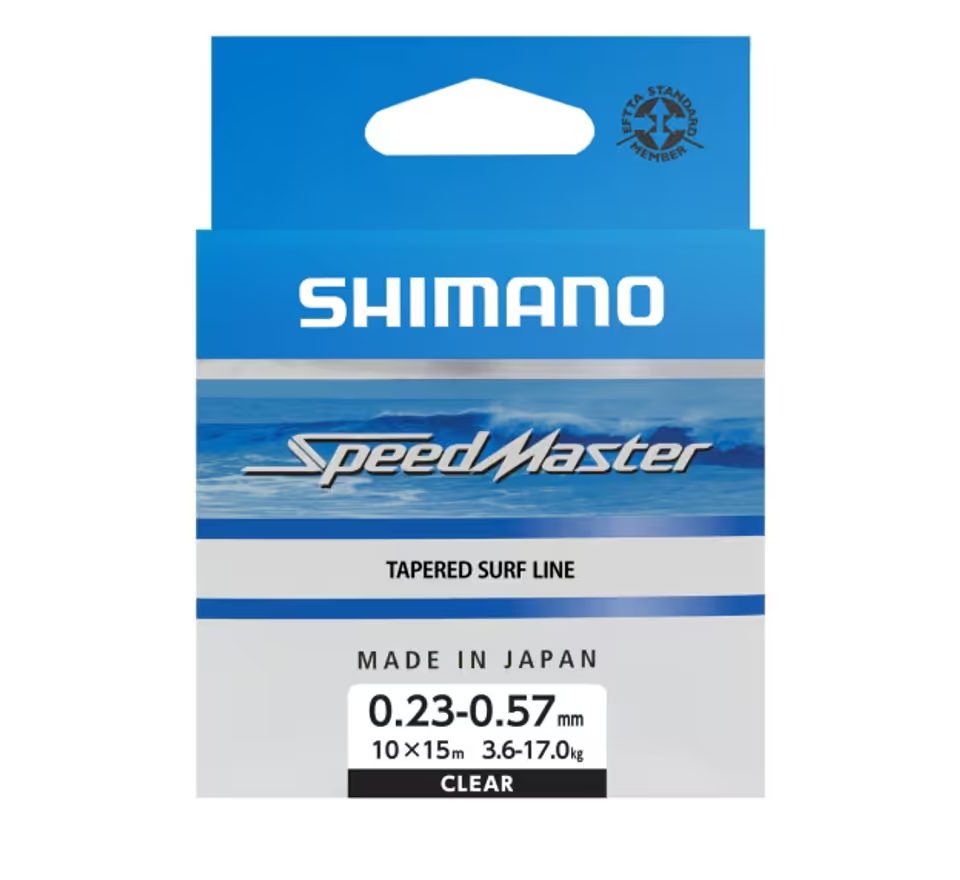 Shimano Zužovaný vlasec Speedmaster Surf Taper ld Clear 10x15m
