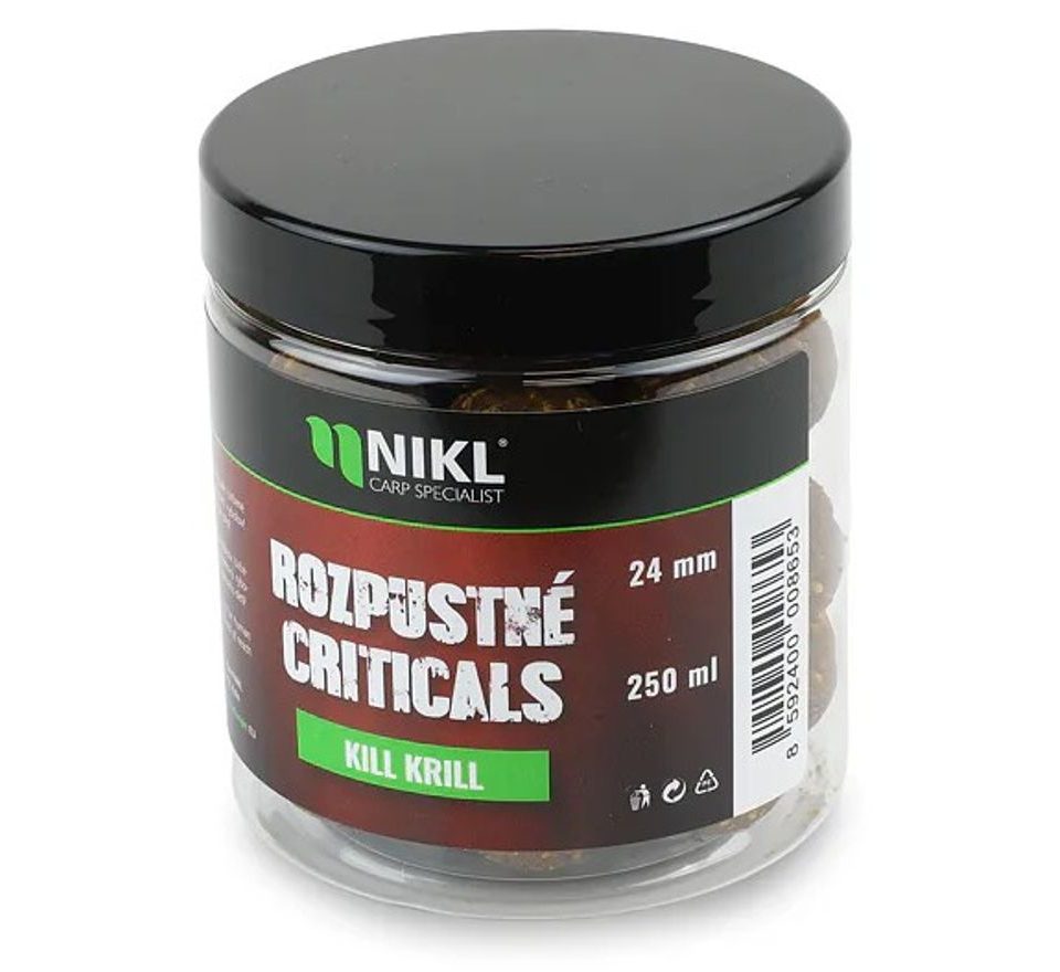 Nikl Rozpustné Criticals boilie Kill Krill 250ml