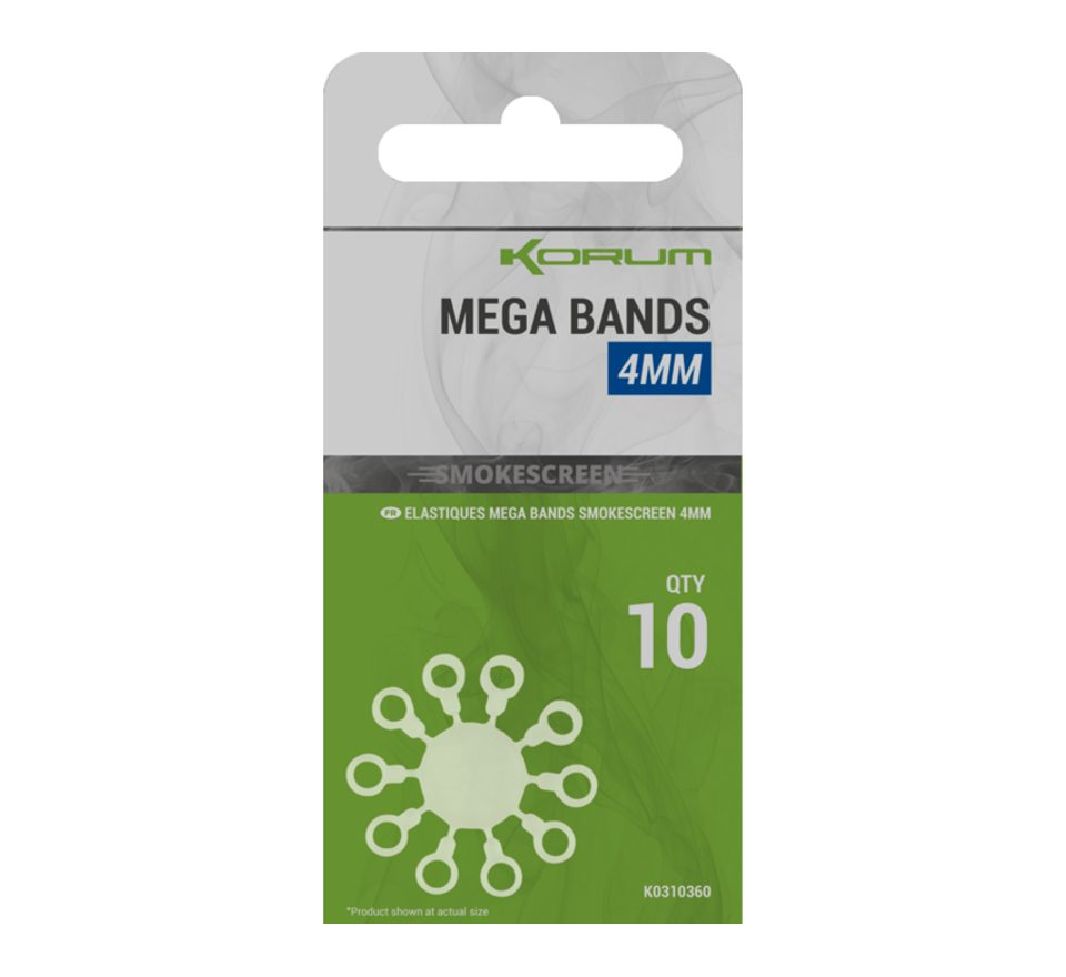 Korum Elastické kroužky Smokescreen Mega Bands