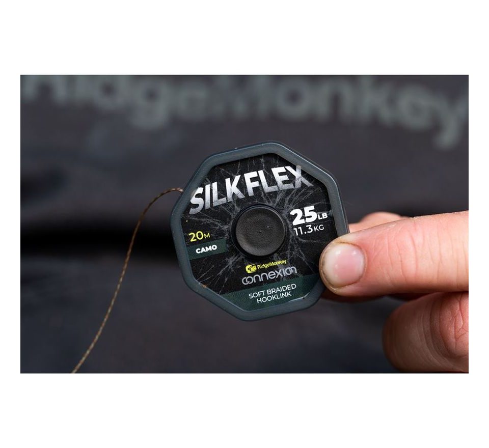 RidgeMonkey Šňůrka Connexion SilkFlex Soft Braid 20m