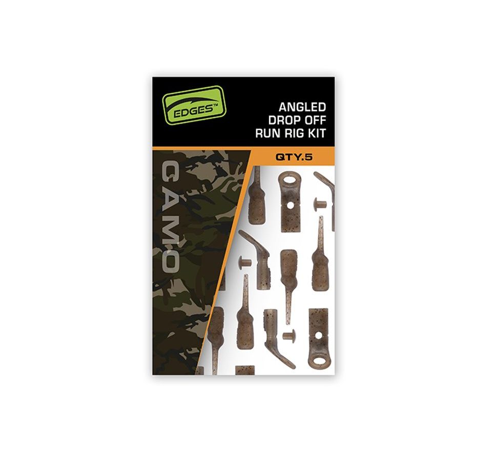 Fox Závesy Edges Camo Angled Drop Off Run Rig Kit 5ks