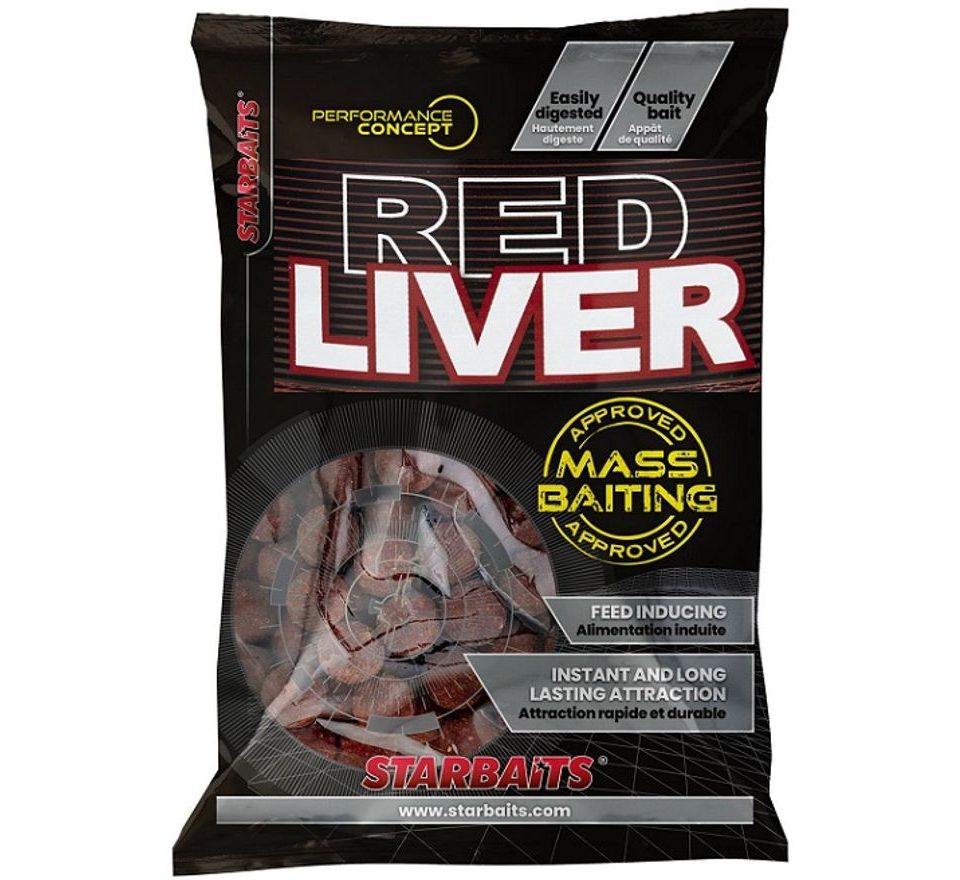 Starbaits Boilies Mass Baiting Red Liver 3kg