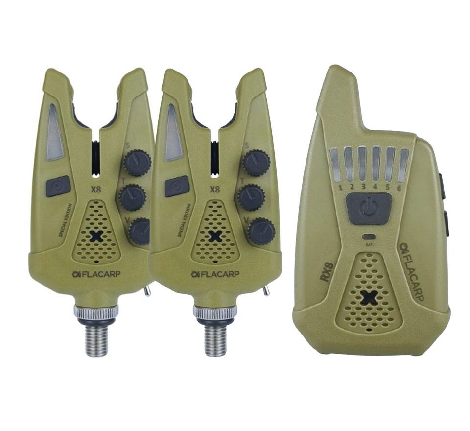 Flacarp Sada hlásičů X8 s příposlechem 2+1 Khaki