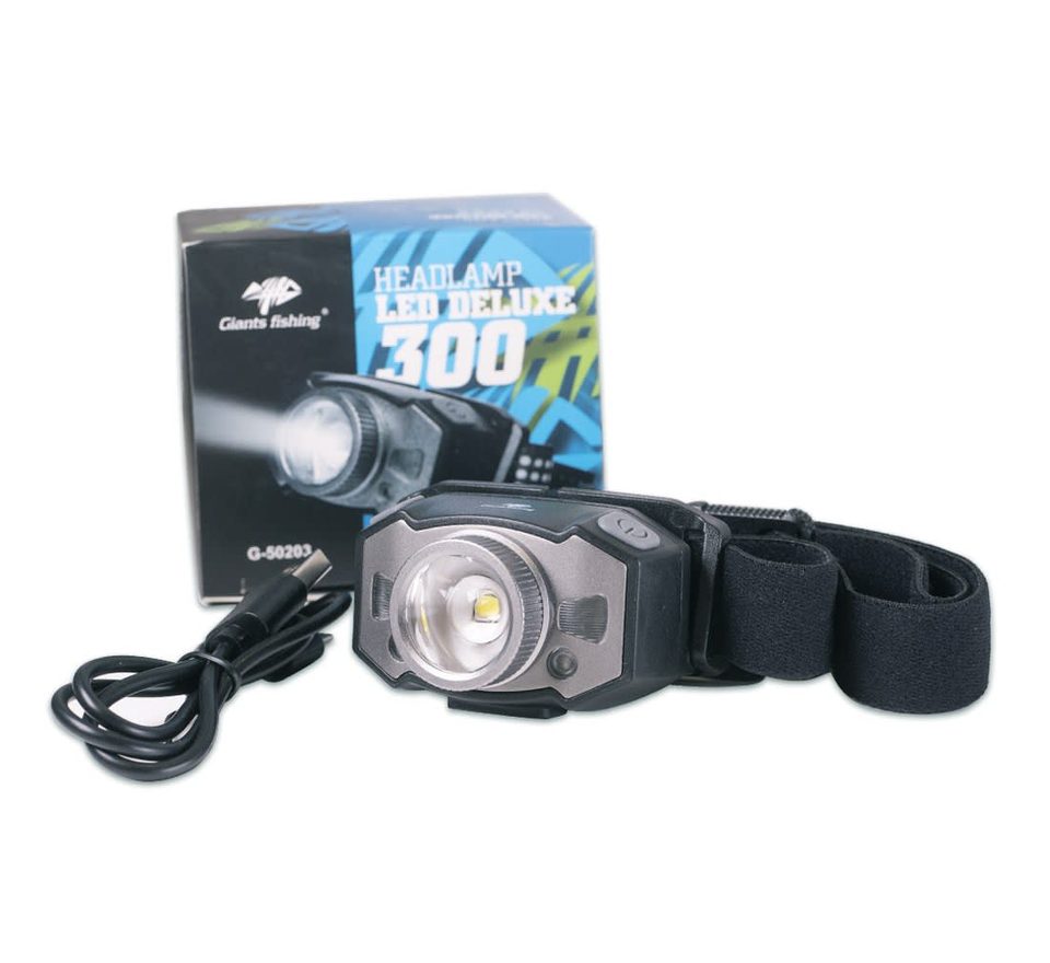 Giants fishing Akční set - Pouzdro na elektroniku Medium + Čelovka Headlamp LED Deluxe 300