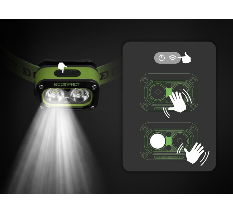 Delphin Čelová lampa Compact