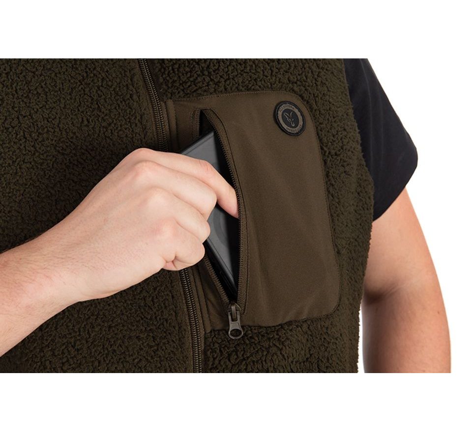 Fox Vesta Olive Sherpa Hybrid Gilet