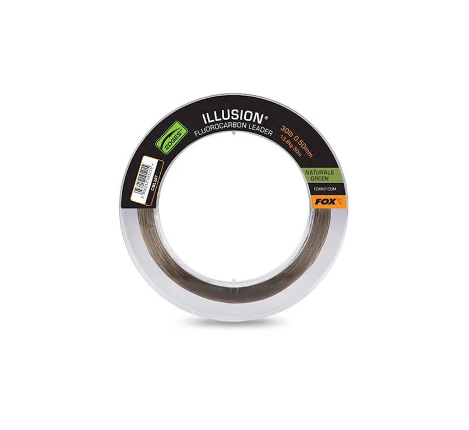 Fox Fluorocarbon Illusion Fluorocarbon Leader Naturals Green 50m