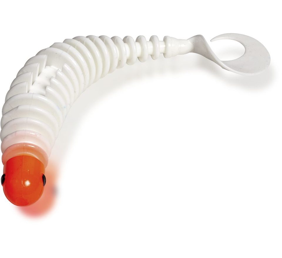 Black Cat Gumová nástraha Curly Worm Red Head