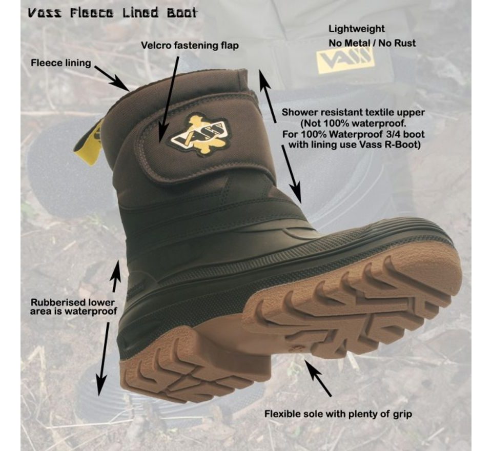 Vass Boty Fleece Lined Fishing Boot