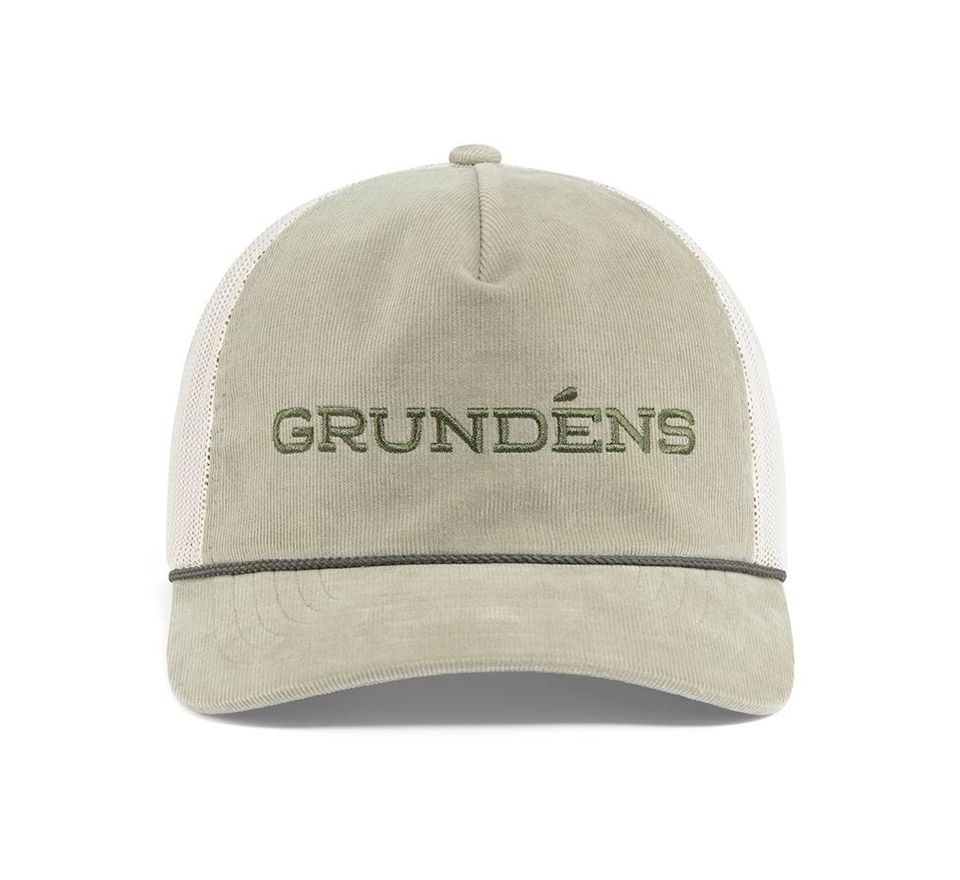 Grundéns Šiltovka Cord Wordmark Trucker Light Olive O/S