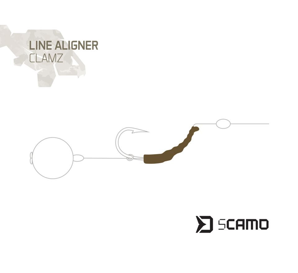 Delphin Vlasové rovnátko sCAMO Clamz 10ks