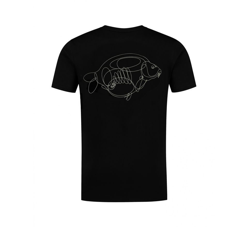 Korda Tričko One Liner Tee Čierne