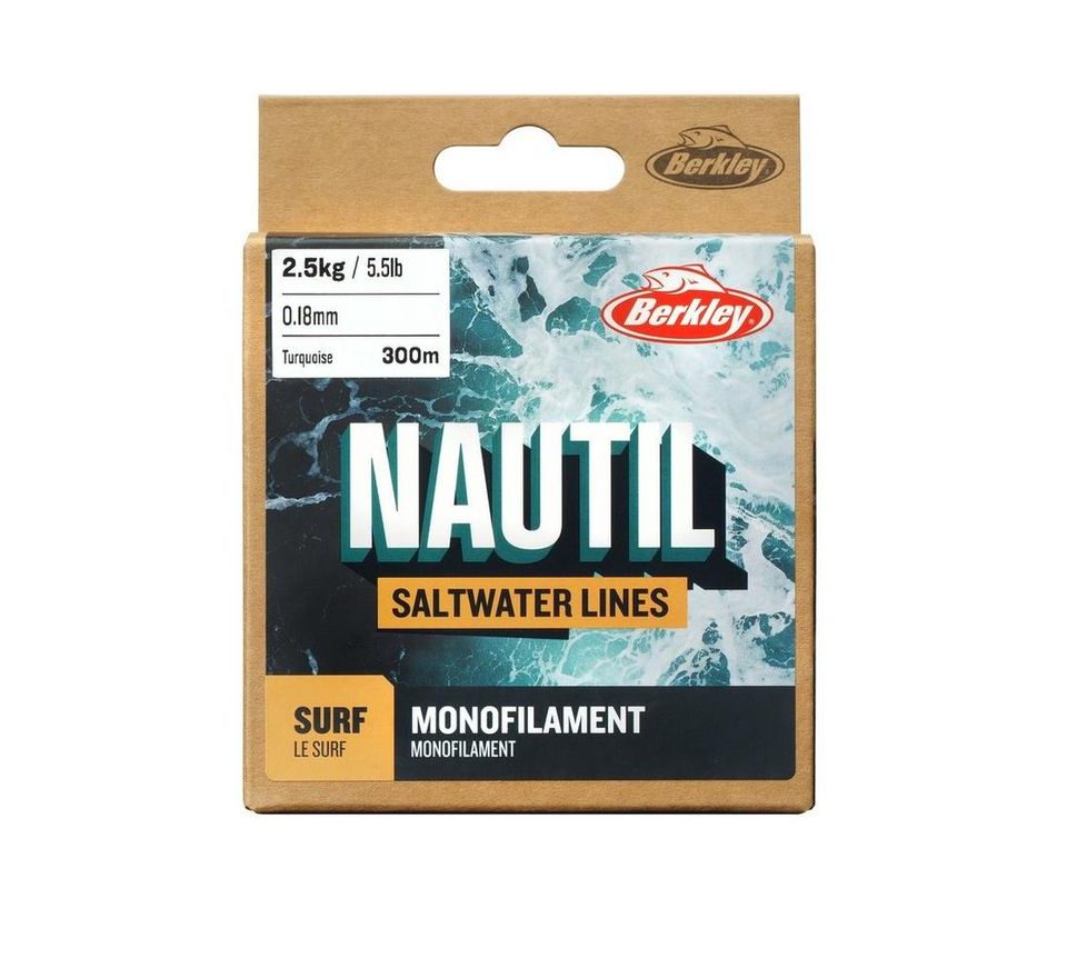 Berkley Vlasec Nautil Surf Monofilament Tyrkysový 300m