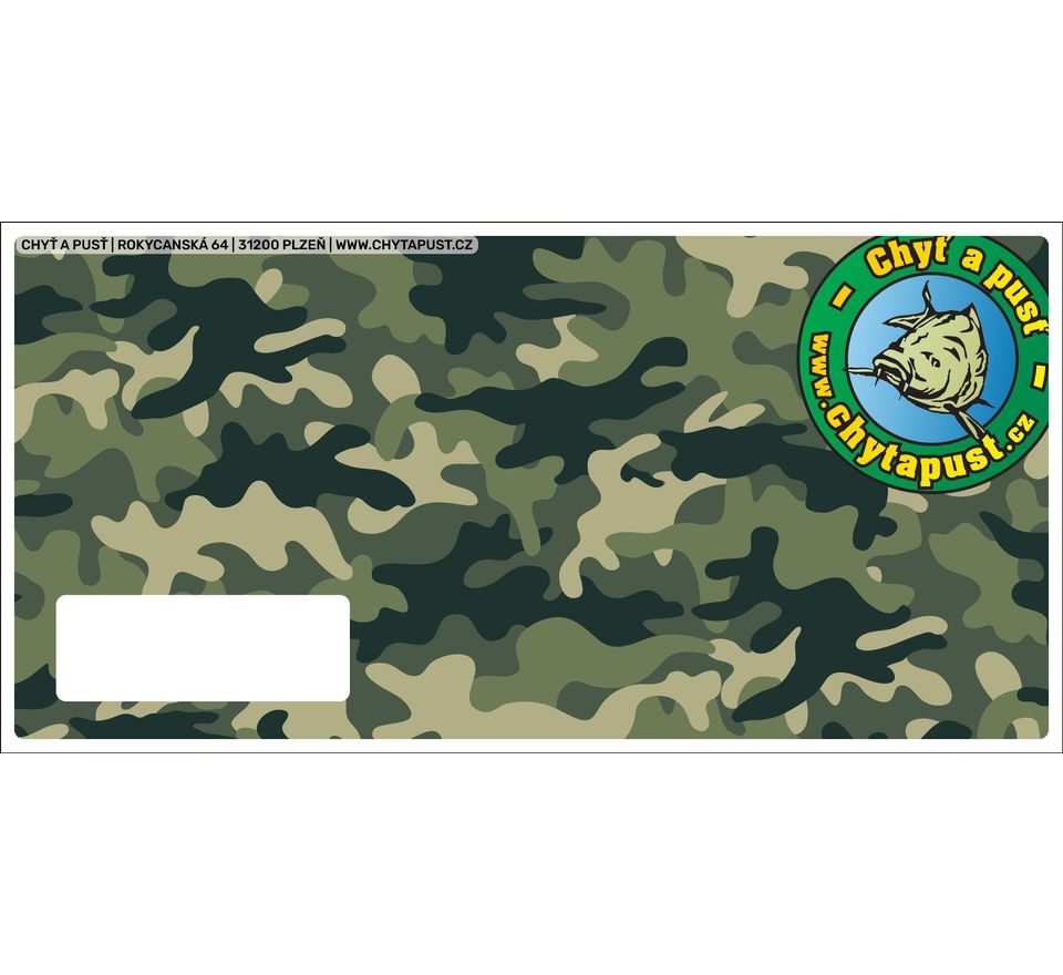 Chyť a pusť Obálka na tištěný poukaz