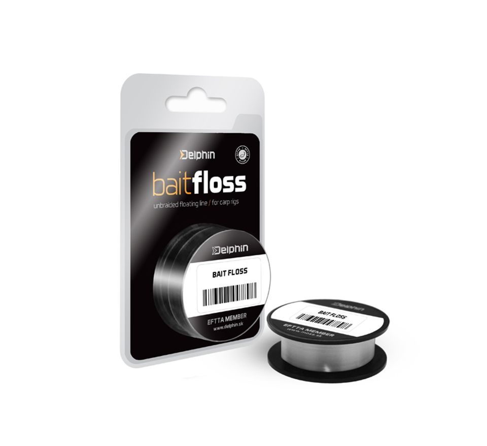 Delphin Šnúra Hook Line Bait Floss Biela 20lb 20m