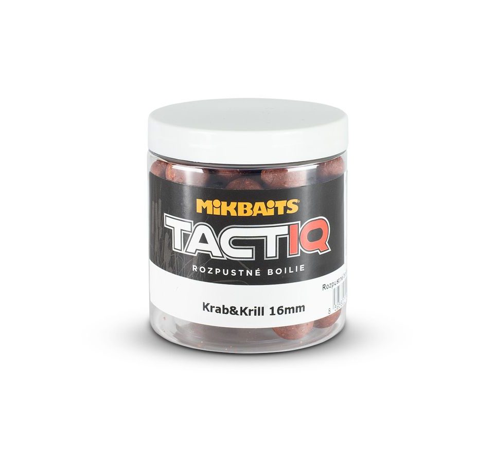 Mikbaits Rozpustné boilie TactiQ Krab&Krill 250ml