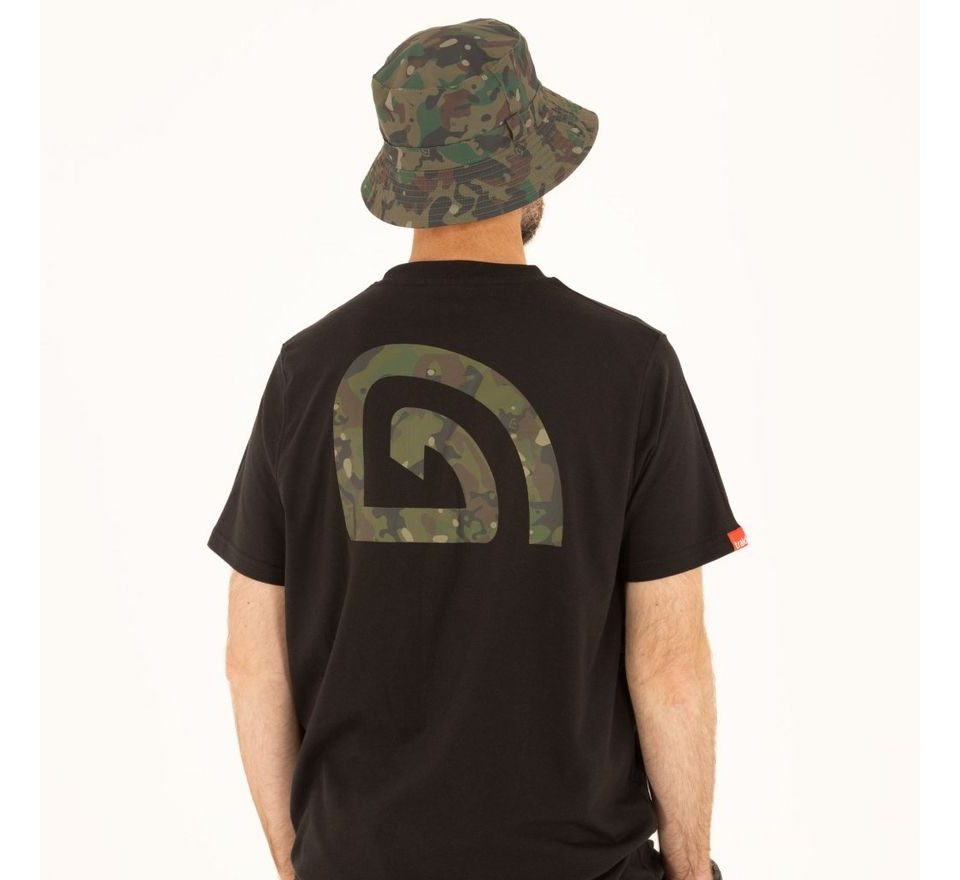 Trakker Tričko CR Logo T-shirt Black Camo