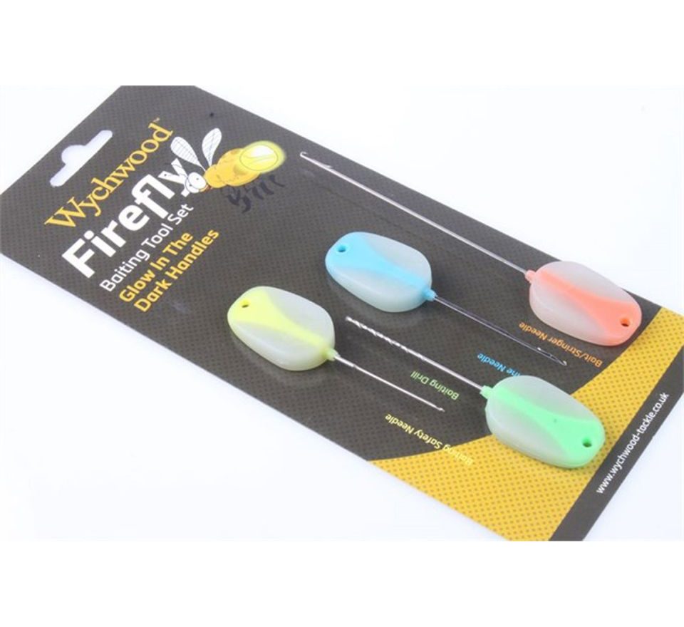 Wychwood Sada jehel a vrtáčku Firefly Baiting Needle Set 4ks