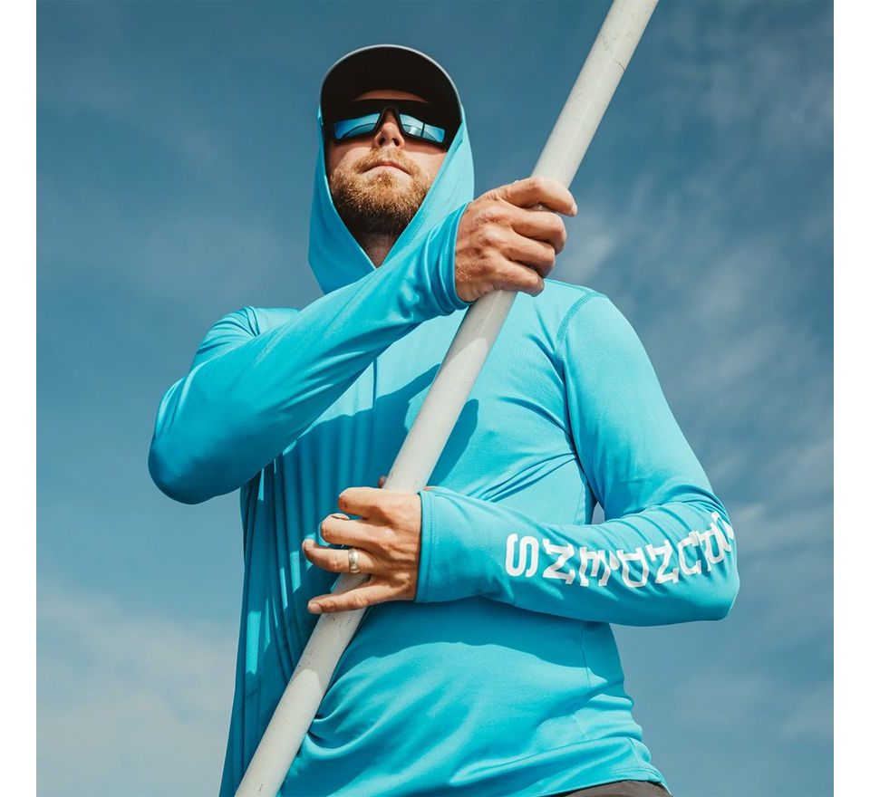 Grundéns UV Triko Tough Sun Hoodie Azure