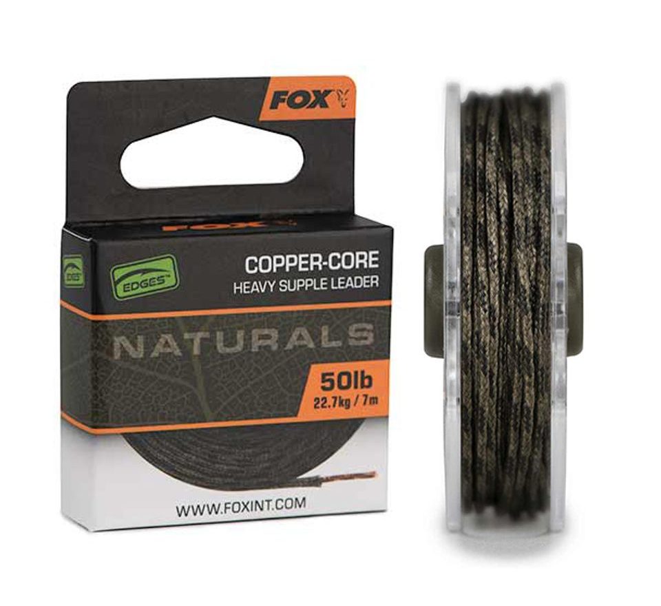 Fox Návazcová šňůra Edges Naturals Copper-Core 50lb 7m